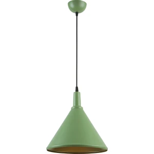 Ahu Büyük Özel Tasarım Modern Spor Dekoratif Cafe-Mutfak Yeşil Içi Gold Tekli Sarkıt Avize