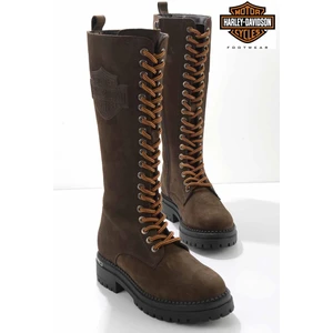 Dark Brown Leather Kadın Bot & Bootie HD0777002801