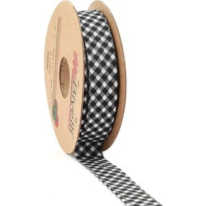 2cm Eninde Ekose Katlı Verev Koton Biye 25MT