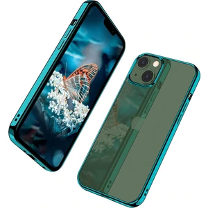 M.TK Moveteck Iphone 14 Uyumlu Kılıf Kamera Çıkıntılı Koruma Kenar Parlak Gold Lazer Kesim Silikon Pc Kapak