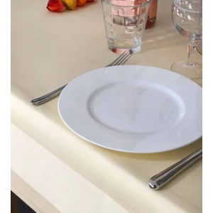 Hit Dükkan Atlas Kenarlı 80 x 80 cm Saten Bantlı Gastronomi Masa Örtüsü Şampanya Çift Kat Pamuklu