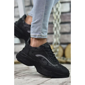 Siyah Siyah Erkek Sneaker 0012157