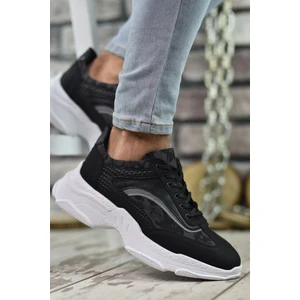 Siyah Beyaz Erkek Sneaker 0012157