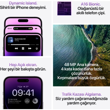 Apple iPhone 14 Pro 1 TB Gümüş Fiyatı - Taksit Seçenekleri