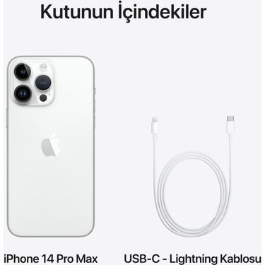 iPhone 14 Pro Max 256 GB Gümüş Fiyatı - Taksit Seçenekleri