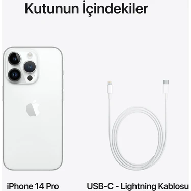 iPhone 14 Pro 128 GB Gümüş Fiyatı - Taksit Seçenekleri