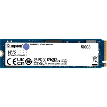 Kingston Snv2S-500G 500GB M.2 22X80Mm PCIe 4.0 NVMe