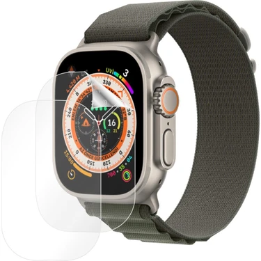 ECR MOBILE Apple Watch Ultra 49MM ile Uyumlu Esnek Nano Ekran Koruyucu Film(2