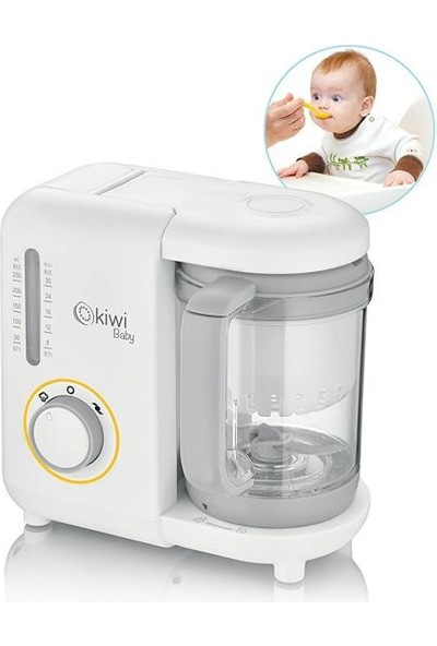 Kiwi KBABY80 Buharlı Pişirici ve Blender Bebek Mama Yapma Makinesi