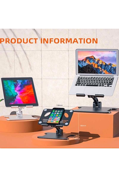 Apera Tr-69 Alüminyum Kasa Ayarlanabilir Tablet ve Laptop Standı 7-13 Inch