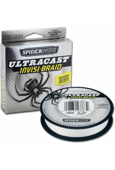 Spiderwire Ultracast Invisi Braid Ip Misina BEYAZ-0.30MM - 270MT - 30.6kg