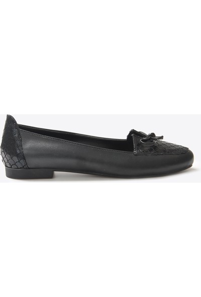 Vizon Ayakkabı Kadın Siyah Babet VZN22K-002