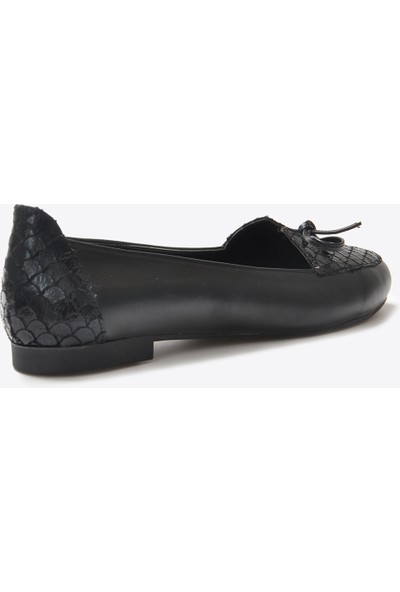 Vizon Ayakkabı Kadın Siyah Babet VZN22K-002