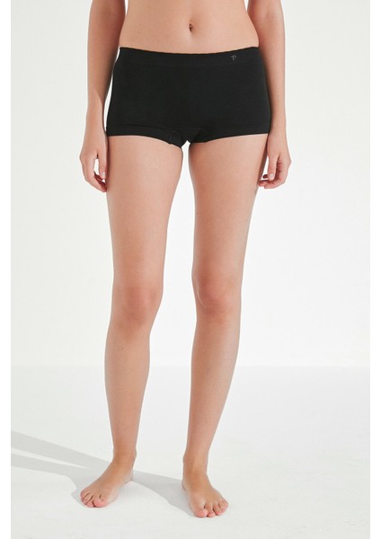 Siyah Nu Basic Boxer Külot