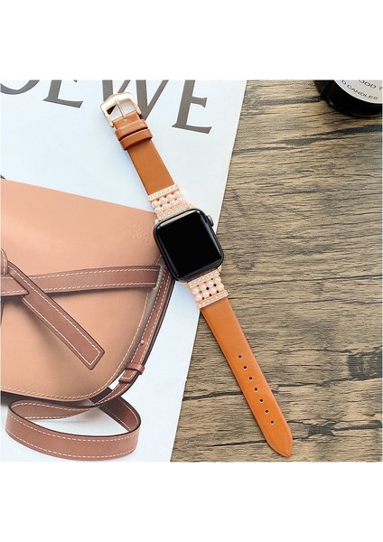 Apple Watch 4 5 6 7 8 Ultra 45MM 44MM 42MM Inci Taşlı Kordon fiyatları