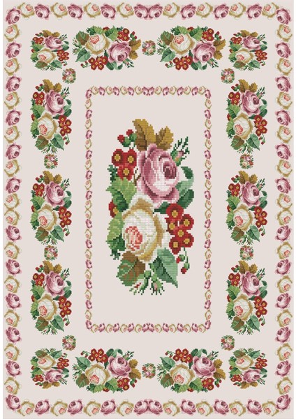 Dijital Baskılı Kaymaz Taban Yıkanabilir Çiçekli Salon Halısı Mutfak Halısı Yolluk VH-HT-1072 fiyatları