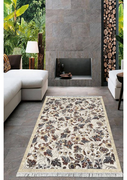 Dijital Baskılı Kaymaz Taban Yıkanabilir Modern Salon Halısı Mutfak Halısı Yolluk VH-HT-711