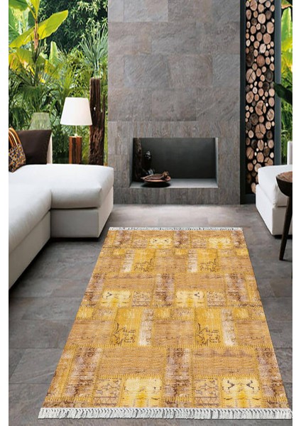 Dijital Baskılı Kaymaz Taban Yıkanabilir Modern Salon Halısı Mutfak Halısı Yolluk VH-HT-700