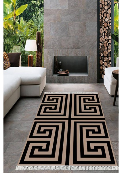 Dijital Baskılı Kaymaz Taban Yıkanabilir Modern Salon Halısı Mutfak Halısı Yolluk VH-HT-705