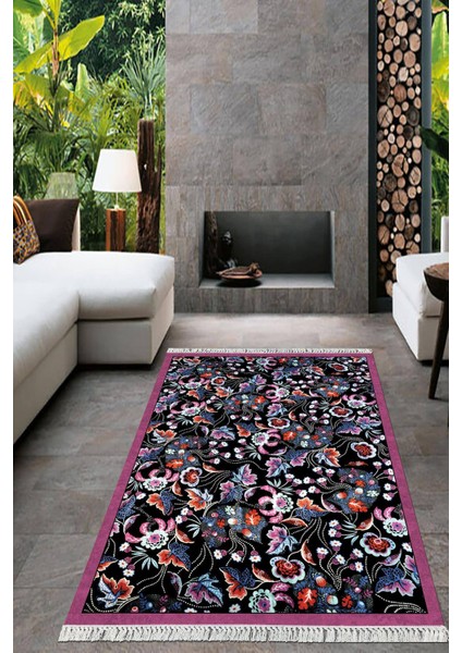 Dijital Baskılı Kaymaz Taban Yıkanabilir Modern Salon Halısı Mutfak Halısı Yolluk VH-HT-710