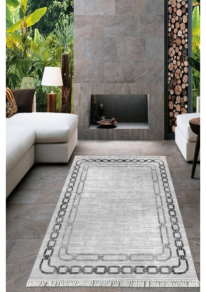 Dijital Baskılı Kaymaz Taban Yıkanabilir Çerçeveli Salon Halısı Mutfak Halısı Yolluk VH-HT-900