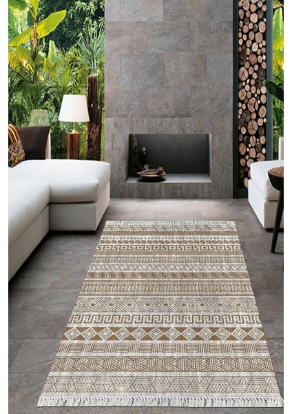 Dijital Baskılı Kaymaz Taban Yıkanabilir Modern Salon Halısı Mutfak Halısı Yolluk VH-HT-930