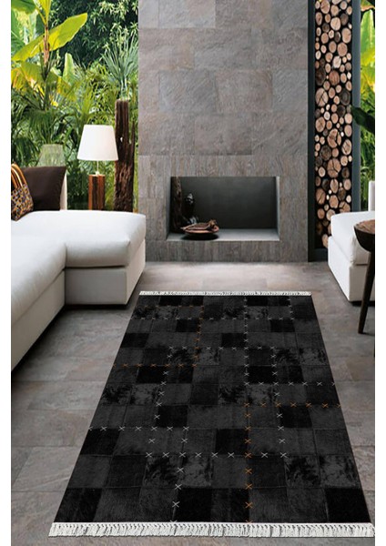 Dijital Baskılı Kaymaz Taban Yıkanabilir Modern Salon Halısı Mutfak Halısı Yolluk VH-HT-945