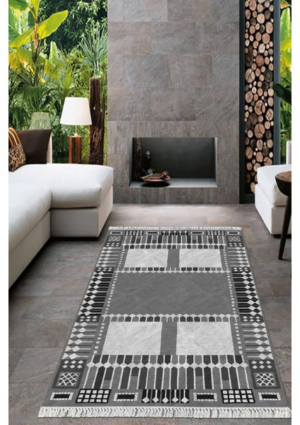 Dijital Baskılı Kaymaz Taban Yıkanabilir Modern Salon Halısı Mutfak Halısı Yolluk VH-HT-939