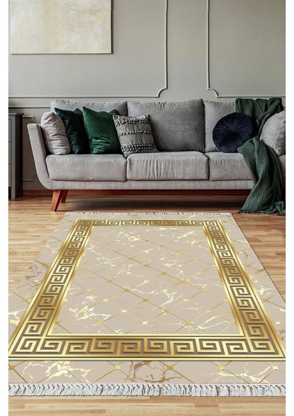 Dijital Baskılı Kaymaz Taban Yıkanabilir Salon Halısı Mutfak Halısı Yolluk Vh-Sm-37