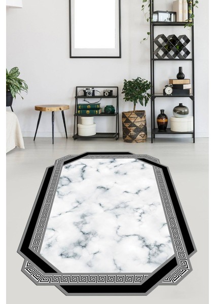 Kaymaz Taban Yıkanabilir Lazer Kesim Salon Halısı Mutfak Halısı Yolluk VHL-HT-961