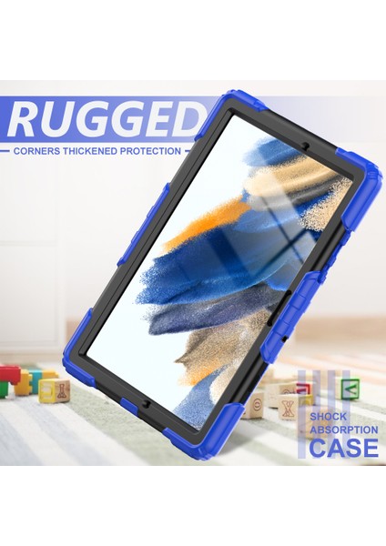 Galaxy Tab A İçin Tablet Kılıfı - Siyah - Mavi (Yurt Dışından)