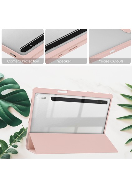 Galaxy Tab S8 İçin Tablet Kılıfı - Rose Gold (Yurt Dışından) fırsatları