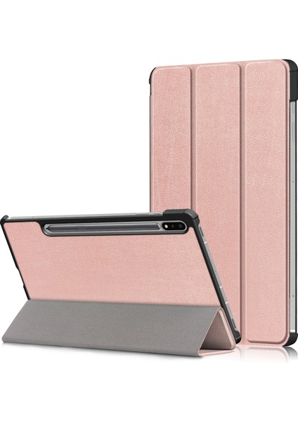 Galaxy Tab S7 Fe İçin Tablet Kılıfı - Rose Gold (Yurt Dışından)