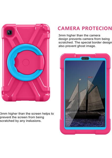 Galaxy Tab A İçin Tablet Kılıfı - Pembe - Mavi (Yurt Dışından) indirimleri