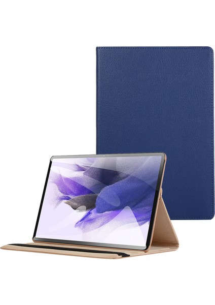 Galaxy Tab S7 Fe İçin Tablet Kılıfı - Koyu Mavi (Yurt Dışından)