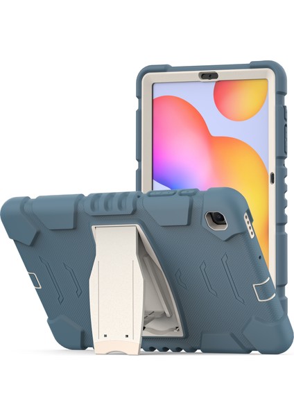 Galaxy Tab S6 Lite İçin Tablet Kılıfı - Mavi - Beyaz (Yurt Dışından) fiyatları