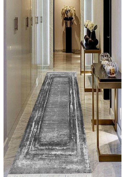 Dijital Baskılı Kaymaz Taban Yıkanabilir Modern Salon Halısı Koridor Halısı Yolluk VHU-HY-1306