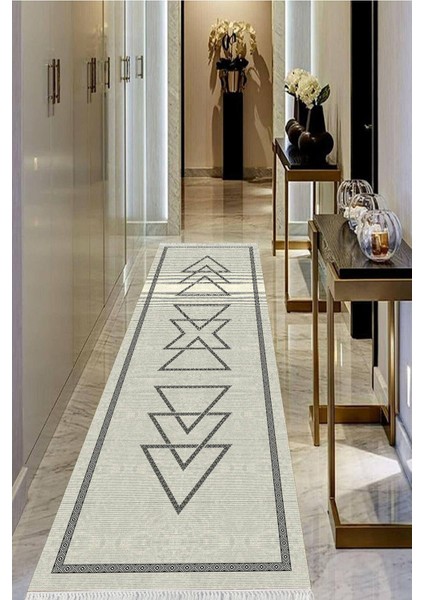 Dijital Baskılı Kaymaz Taban Yıkanabilir Modern Salon Halısı Koridor Halısı Yolluk VHU-SD-1065