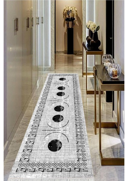 Dijital Baskılı Kaymaz Taban Yıkanabilir Modern Salon Halısı Koridor Halısı Yolluk VHU-SD-1069