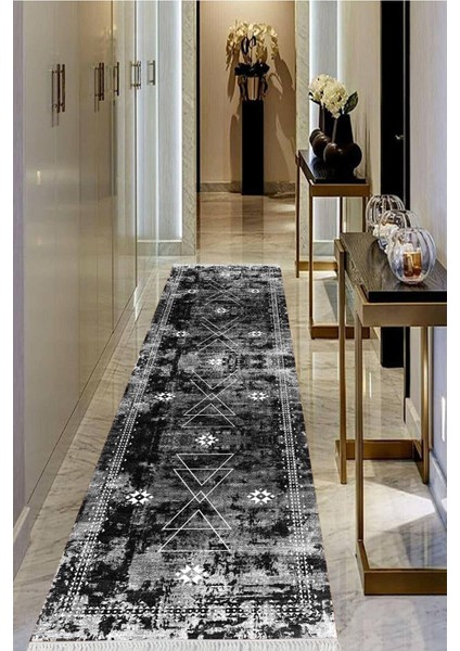 Dijital Baskılı Kaymaz Taban Yıkanabilir Modern Salon Halısı Koridor Halısı Yolluk VHU-SD-1034