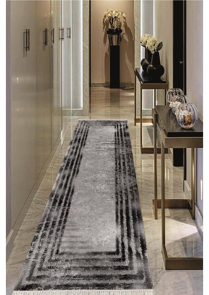 Dijital Baskılı Kaymaz Taban Yıkanabilir Modern Salon Halısı Koridor Halısı Yolluk VHU-SD-236