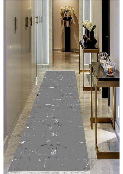 Dijital Baskılı Kaymaz Taban Yıkanabilir Modern Salon Halısı Koridor Halısı Yolluk VHU-SD-393