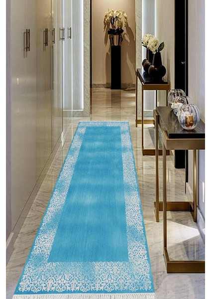 Dijital Baskılı Kaymaz Taban Yıkanabilir Modern Salon Halısı Koridor Halısı Yolluk VHU-HK-153