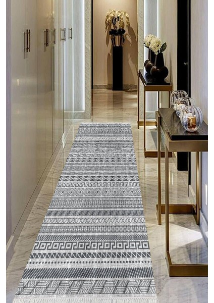 Dijital Baskılı Kaymaz Taban Yıkanabilir Modern Salon Halısı Koridor Halısı Yolluk VHU-HT-929
