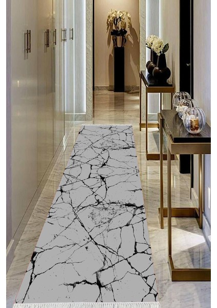 Dijital Baskılı Kaymaz Taban Yıkanabilir Modern Salon Halısı Koridor Halısı Yolluk VHU-HT-416