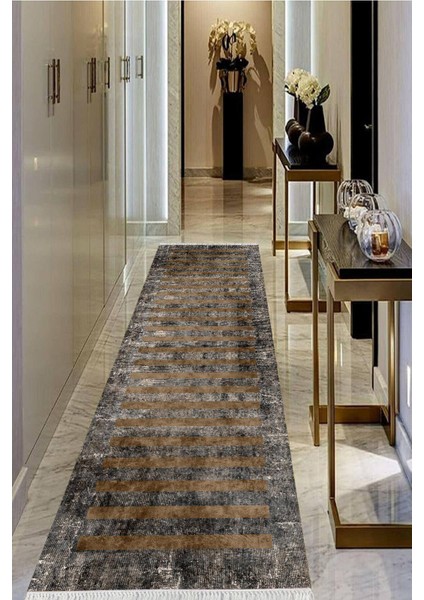 Dijital Baskılı Kaymaz Taban Yıkanabilir Modern Salon Halısı Koridor Halısı Yolluk VHU-SD-248