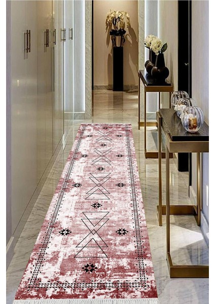 Dijital Baskılı Kaymaz Taban Yıkanabilir Modern Salon Halısı Koridor Halısı Yolluk VHU-SD-1032