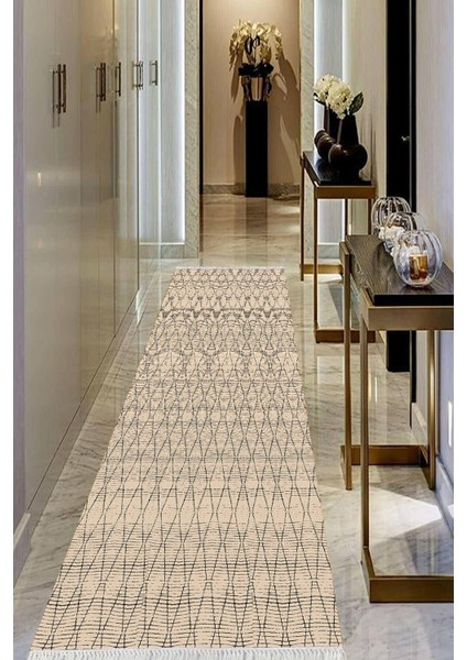 Dijital Baskılı Kaymaz Taban Yıkanabilir Modern Salon Halısı Koridor Halısı Yolluk VHU-HT-728
