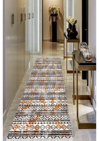 Dijital Baskılı Kaymaz Taban Yıkanabilir Modern Salon Halısı Koridor Halısı Yolluk VHU-HY-1279