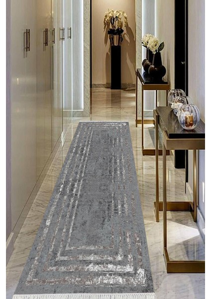 Dijital Baskılı Kaymaz Taban Yıkanabilir Modern Salon Halısı Koridor Halısı Yolluk VHU-HT-965